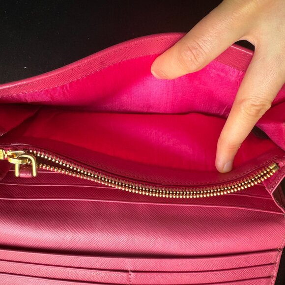Authentic Prada Saffiano Leather Wallet – Pink - Picture 9 of 14